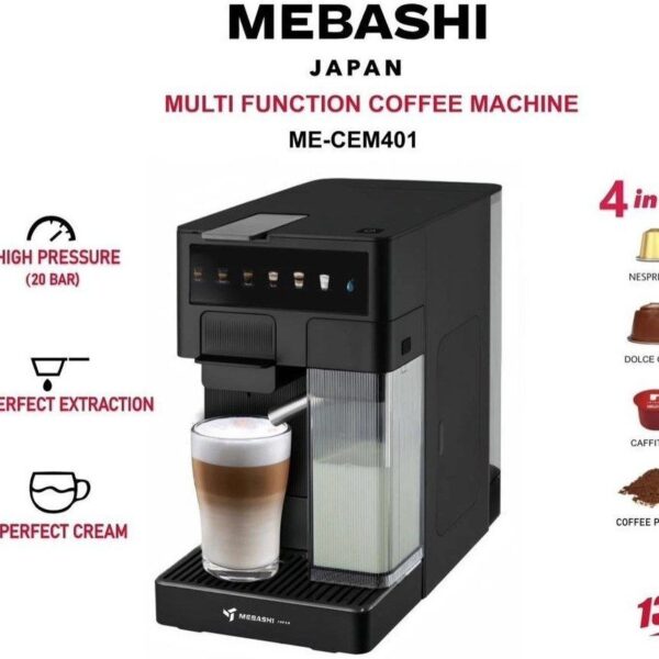 ▫️نسپرسو و اسپرسوساز مباشی مدل MEBASHI ME-CEM401